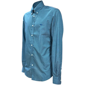 camicia uomo Harmont & Blaine narrow fit micro stampa