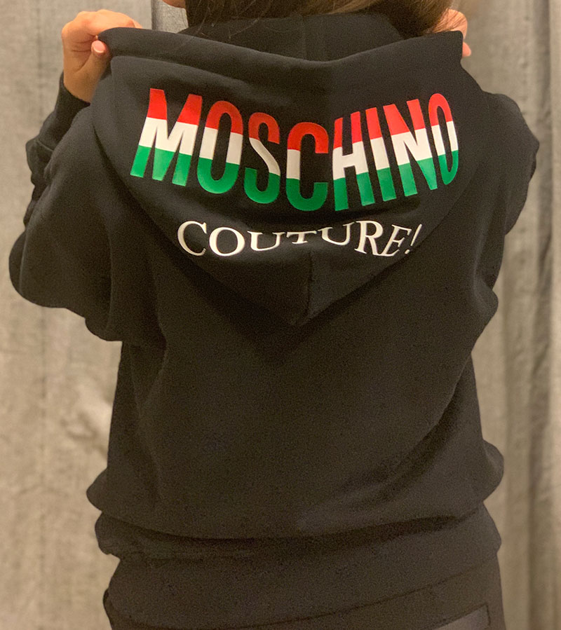 felpa di moschino